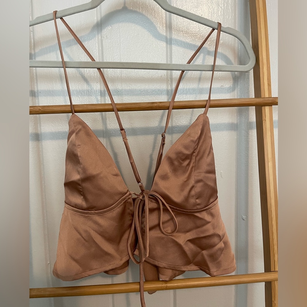Tie front camisole